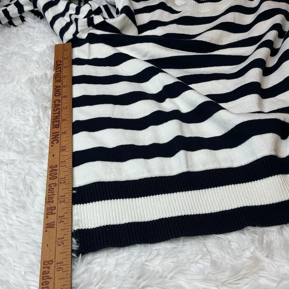 L.L Bean Women's‎ 3xl Plus Crew Neck Stripped Long Sleeve Pullover Sweater - Picture 6 of 9